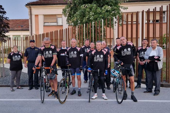 Pripadnici posebne jedinice PU Varaždin krenuli na tradicionalnu biciklijadu u čast poginulima u Vukovaru