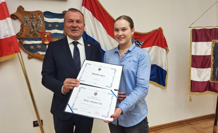 Župan Stričak nagradio Milu Maretić, jednu od 10 najboljih matematičarki na svijetu