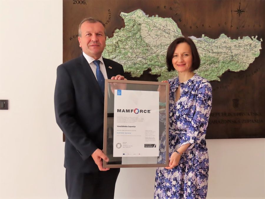 Varaždinskoj županiji uručen &bdquo;MAMFORCE standard&ldquo;