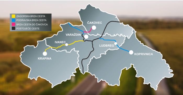 Otvorene ponude za izgradnju prve etape brze ceste Varaždin &ndash; Ivanec &ndash; Lepoglava - Krapina